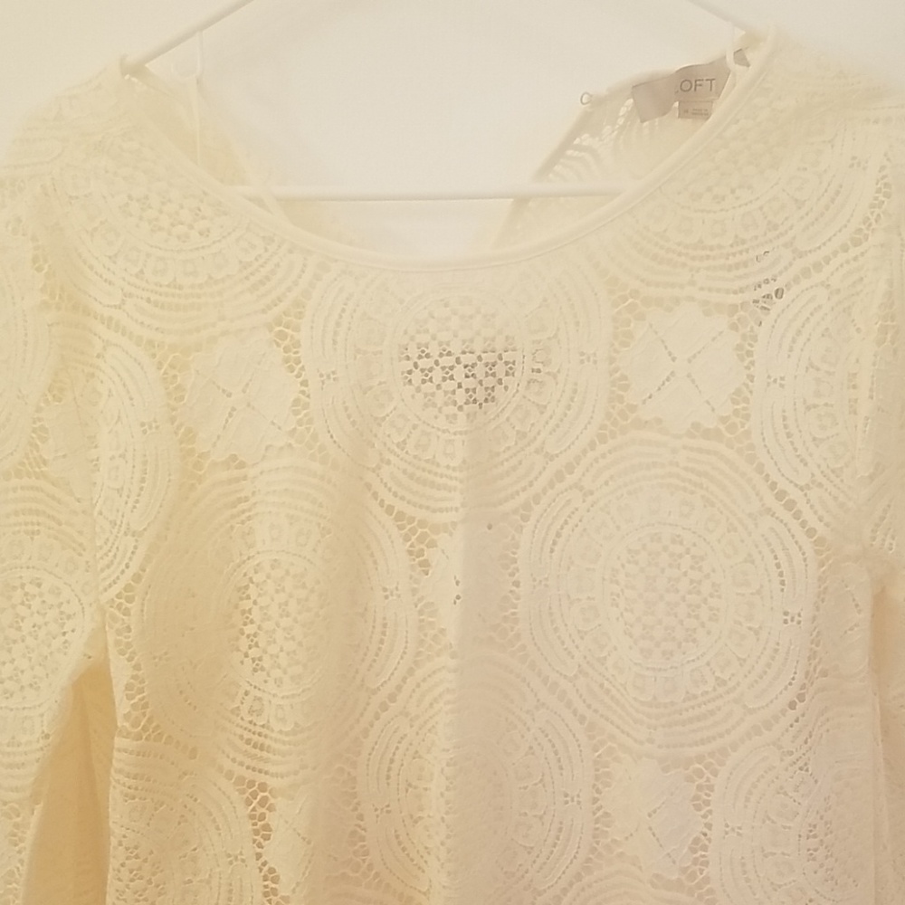 2 piece cream lace top